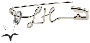Locally Hated LH monogram safety pin jewellery